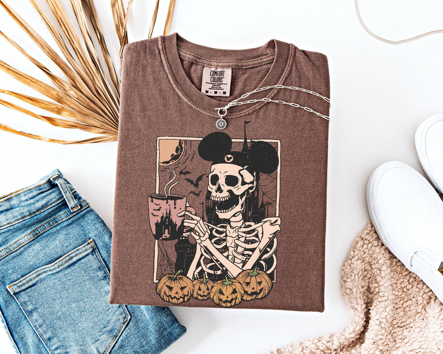 Mickey Skeleton Halloween Shirt, Disney Halloween Pumpkin Shirt,