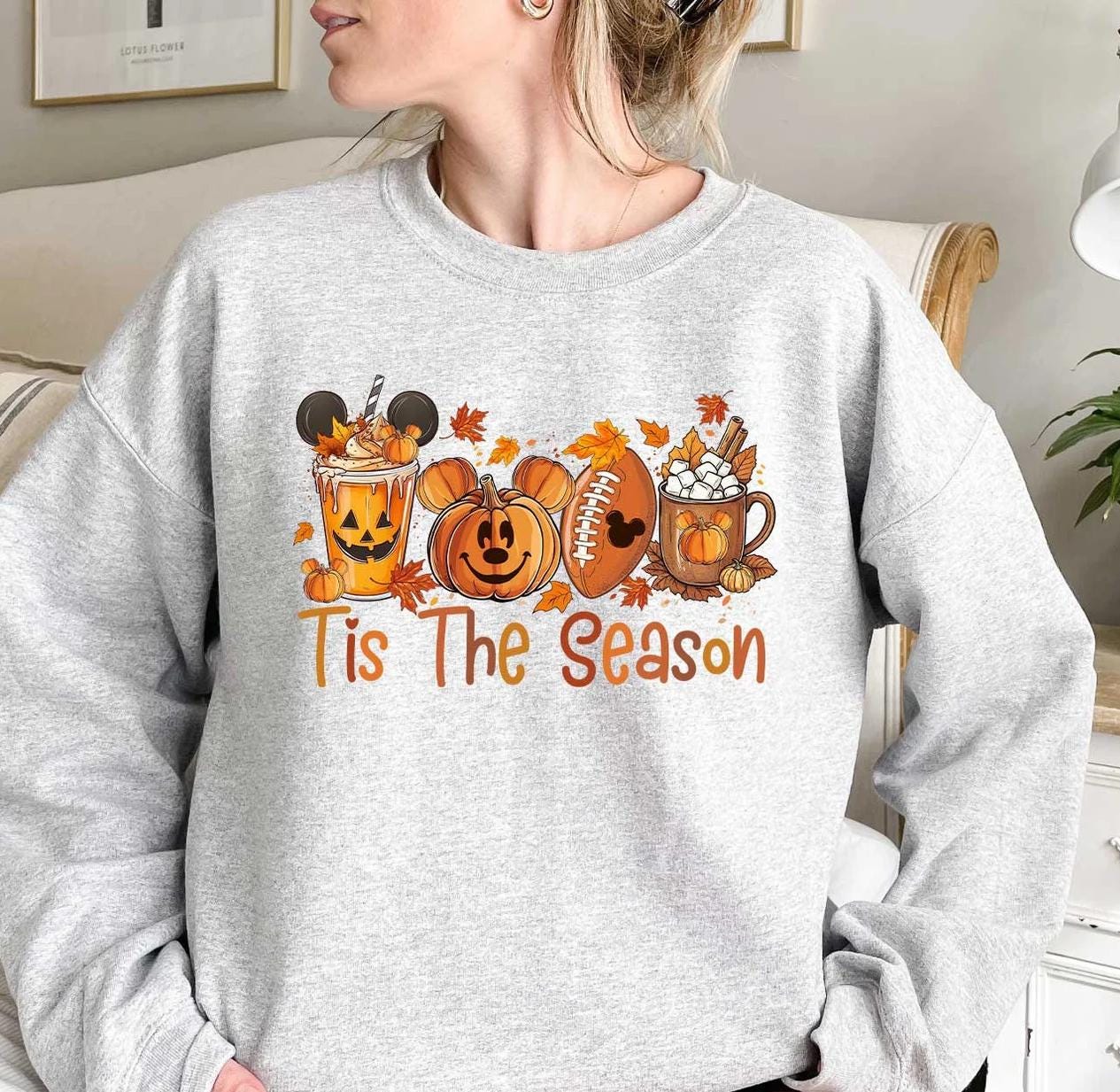 Tis The Season Disney Sweater, Disney Fall Sweatshirt, Disney