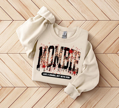 Mombie Halloween Sweatshirt, Spooky Mom Sweater, Halloween Mom