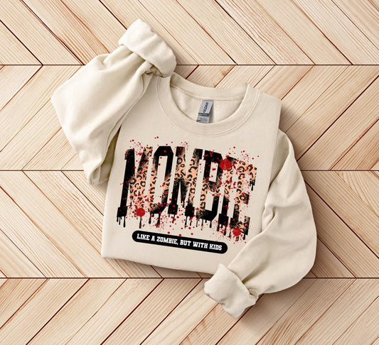 Mombie Halloween Sweatshirt, Spooky Mom Sweater, Halloween Mom