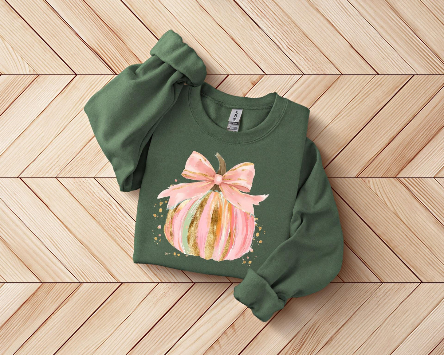 Coquette Pumpkin Sweater, Brushstroke Pumpkin Halloween
