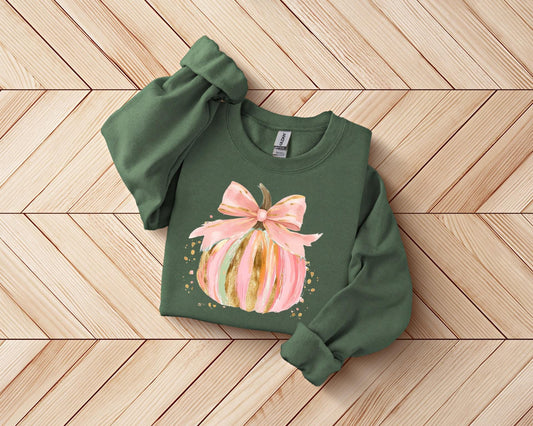 Coquette Pumpkin Sweater, Brushstroke Pumpkin Halloween
