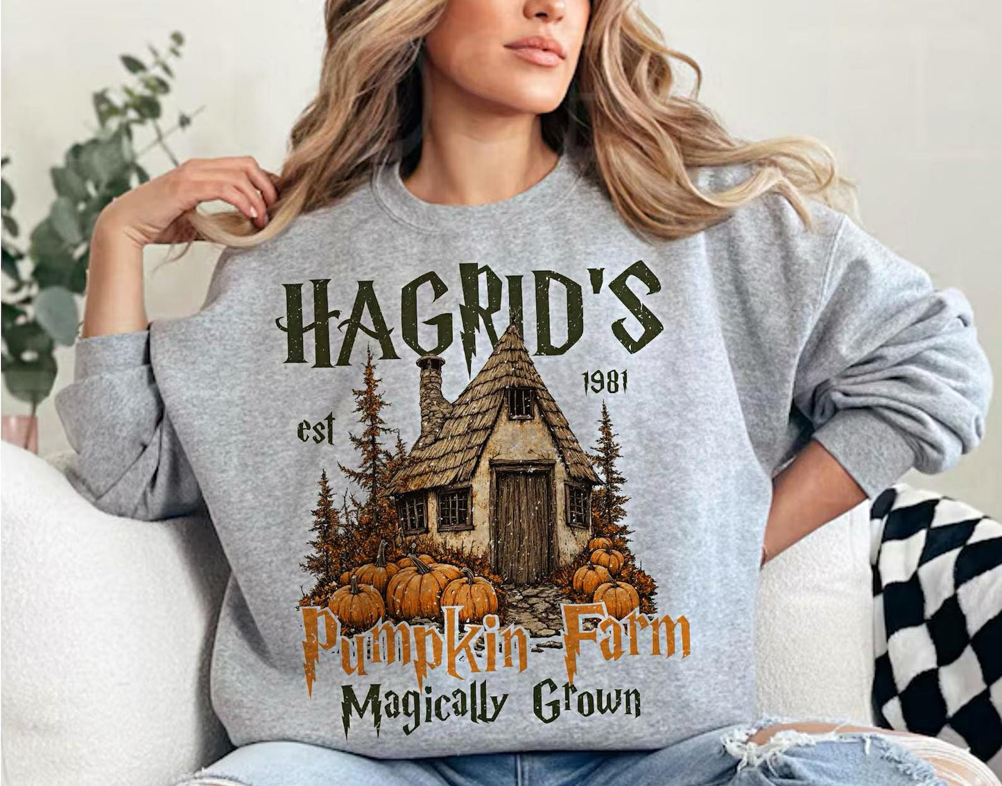 Hagrid’s Pumpkin Patch Sweatshirt, Fall Sweatshirt, Pumpkin