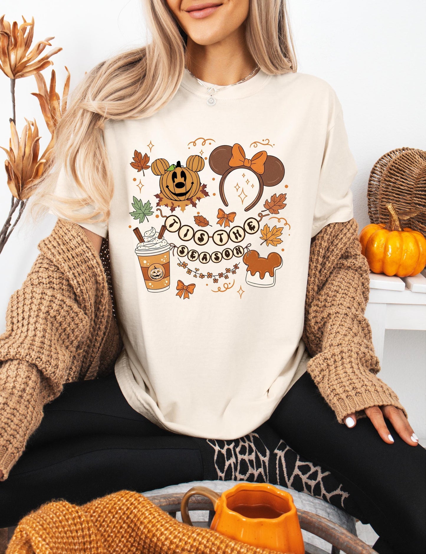 Comfort Color® Disney Tis The Season Shirt, Halloween Pumpkin