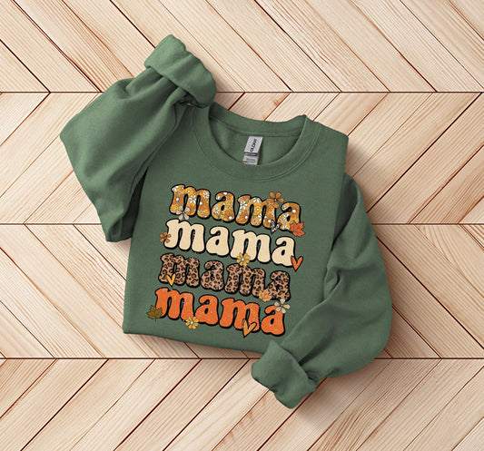 Fall Mama Sweatshirt, Thanksgiving Mama Shirt, Fall Season Women