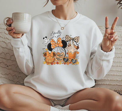Disney Just A Girl Halloween Sweatshirt, Literally Just A Girl