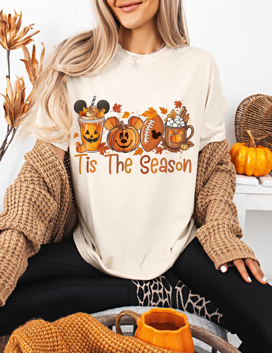 Comfort Color Tis The Season Disney Shirt, Disney Fall Shirt,