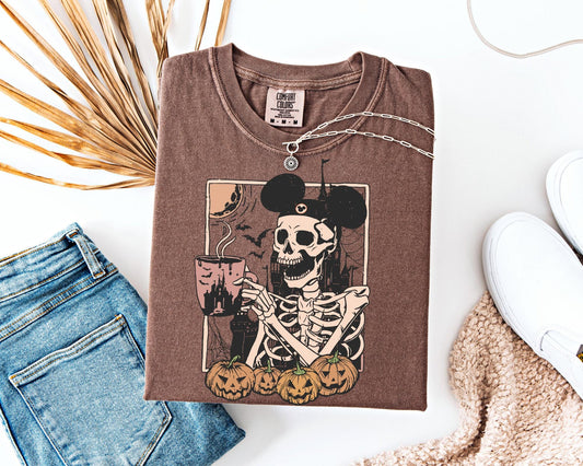 Mickey Skeleton Halloween Shirt, Disney Halloween Pumpkin Shirt,