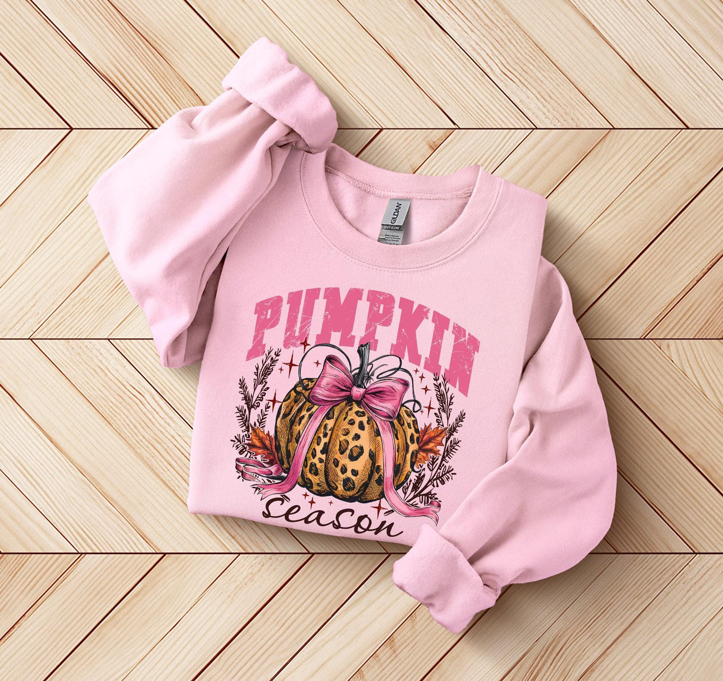Cheetah Print Pumpkin Sweater, Pumpkin Season Sweatshirt, Fall