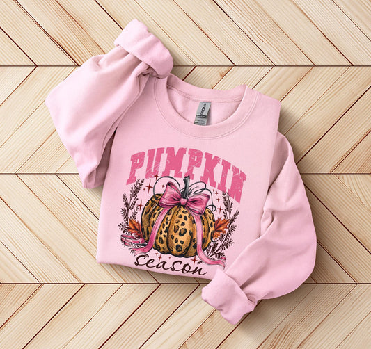 Cheetah Print Pumpkin Sweater, Pumpkin Season Sweatshirt, Fall