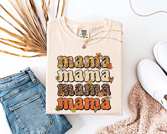 Mama Fall Comfort Colors Shirt | Halloween Autumn Graphic | Cute