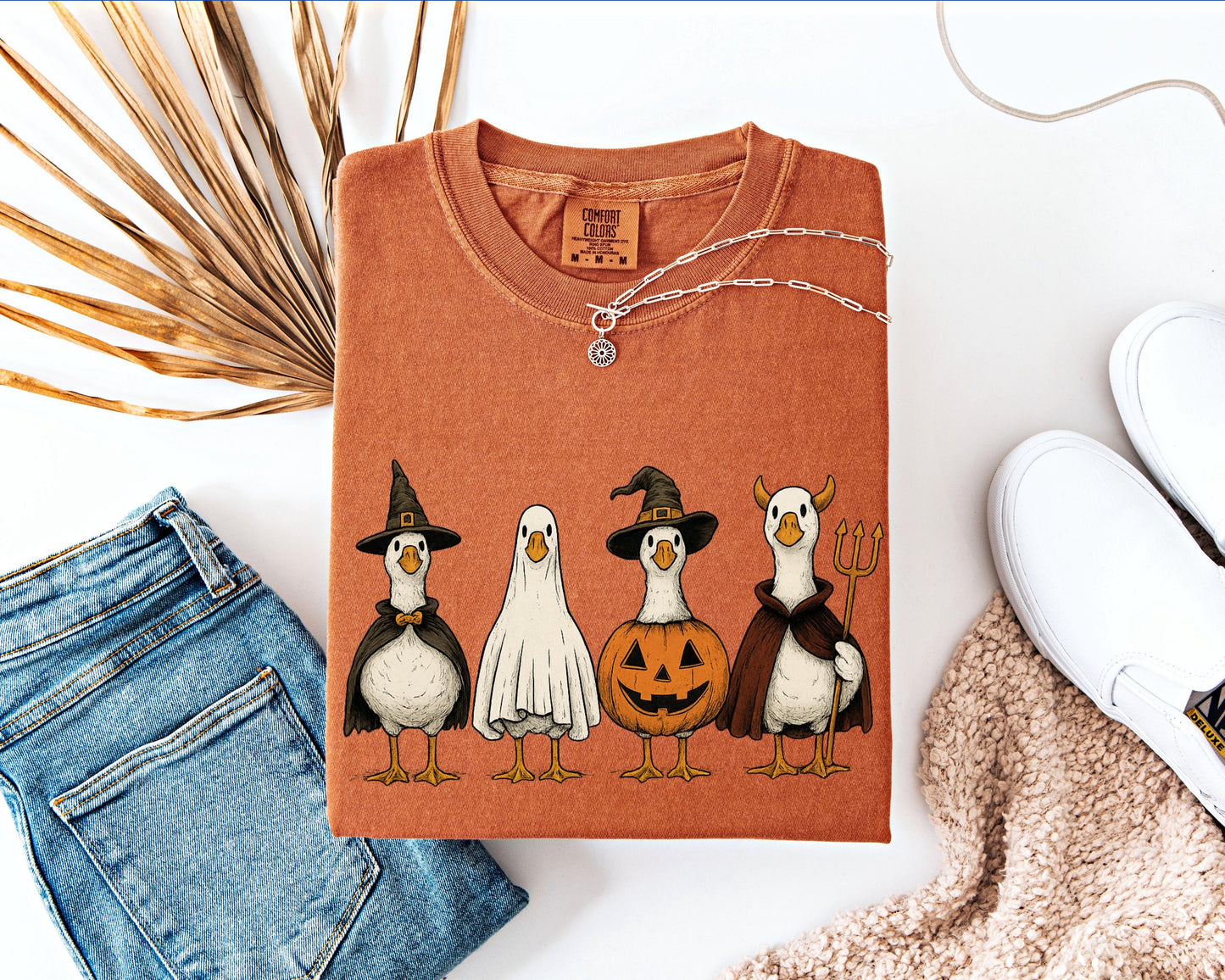 Duck Halloween Shirt, Spooky Season , Pumpkin Duck , Boo Ghost