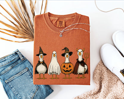 Duck Halloween Shirt, Spooky Season , Pumpkin Duck , Boo Ghost