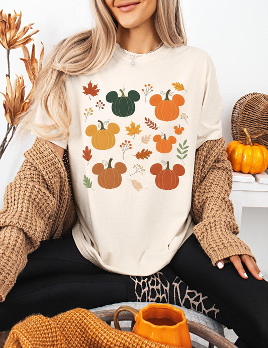 Retro Fall Mickey Pumpkin Shirt, Disney Spooky Season, Halloween