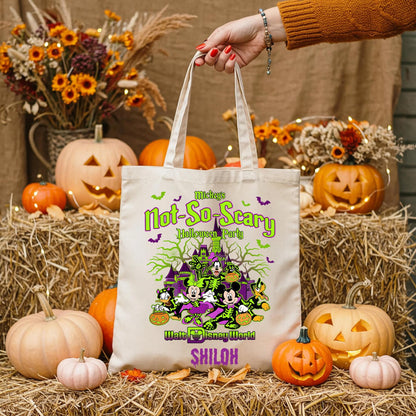 Personalized Halloween Trick or Treat Bag, Mickey and Friends