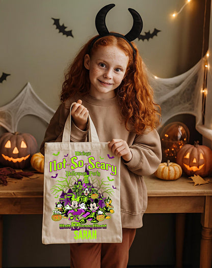 Personalized Halloween Trick or Treat Bag, Mickey and Friends