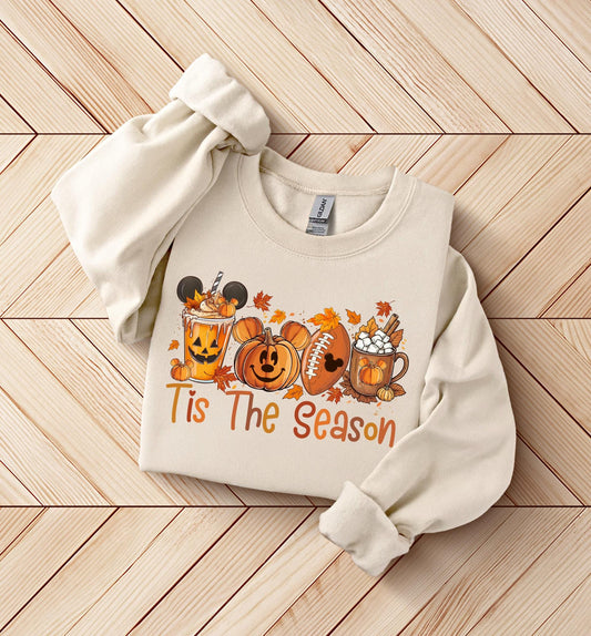 Tis The Season Disney Sweater, Disney Fall Sweatshirt, Disney
