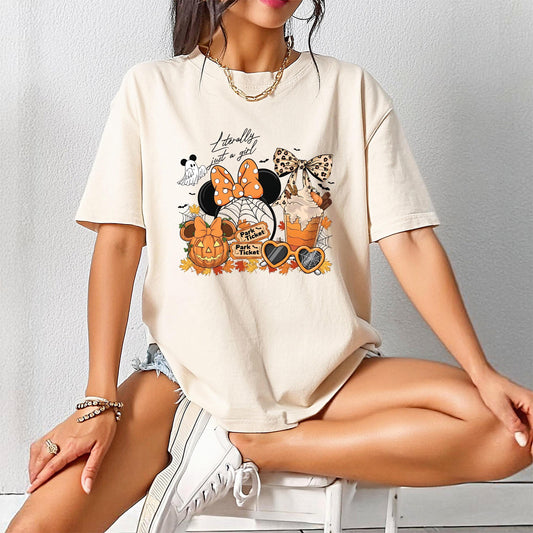 Comfort Colors® Literally Just A Girl Disney Shirt, Disney Trip
