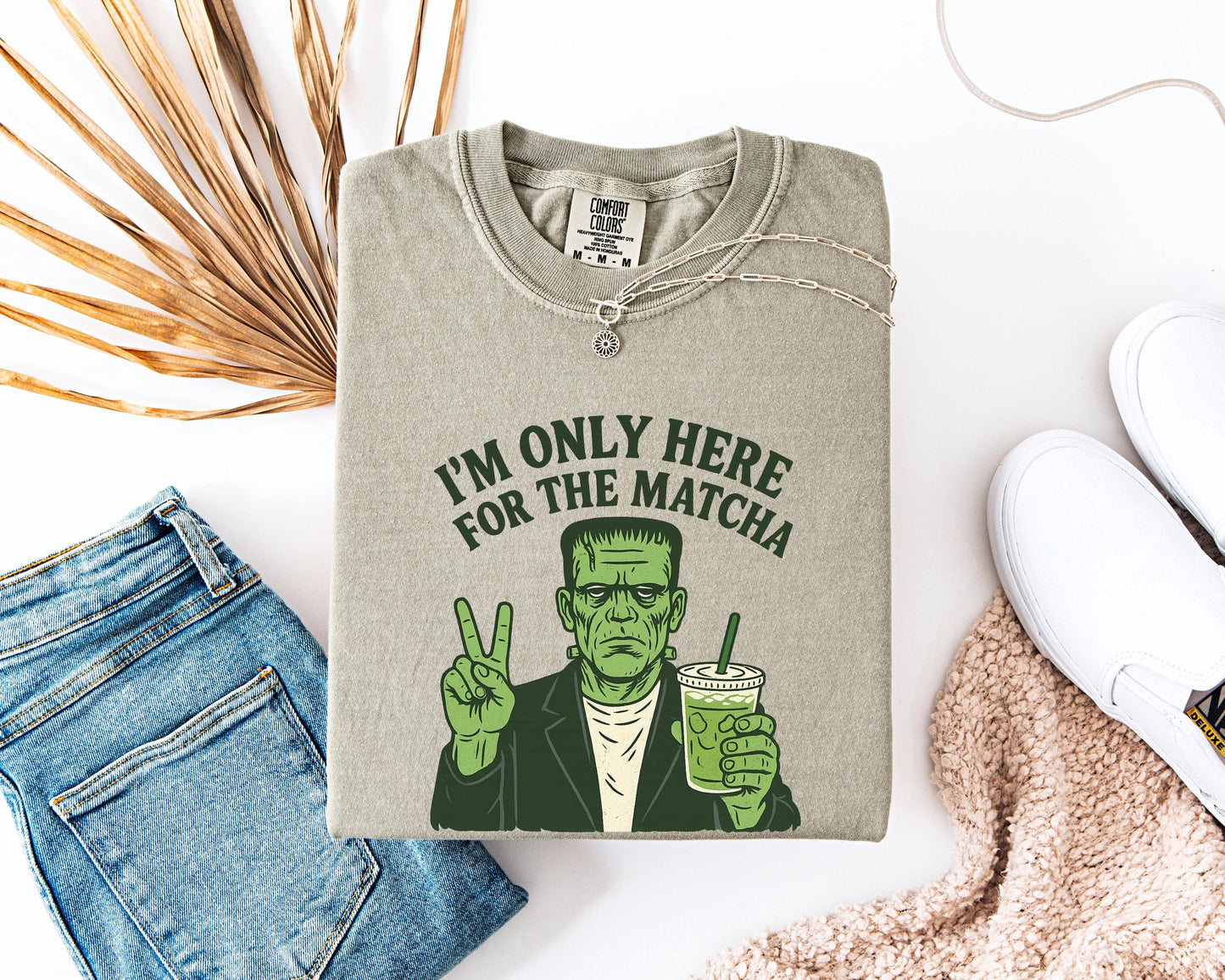 Matcha Halloween Shirt, Frankenstein Graphic , Spooky Season