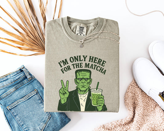 Matcha Halloween Shirt, Frankenstein Graphic , Spooky Season