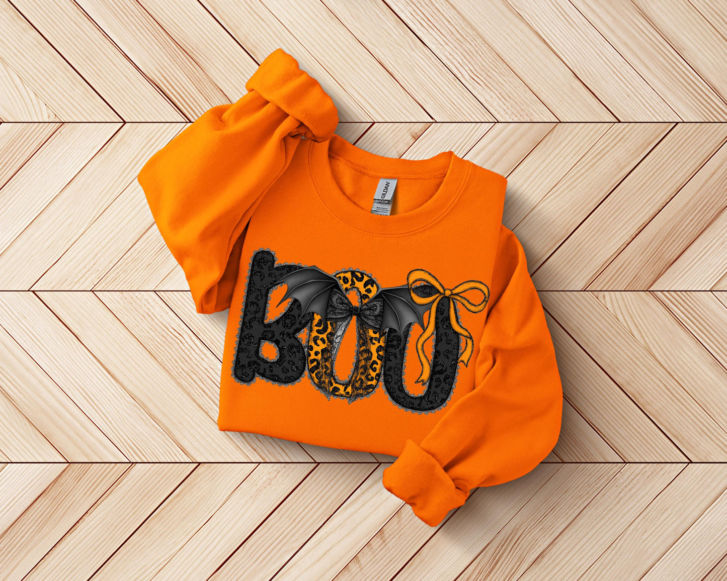 Halloween Boo Sweater, Women’s Coquette Pullover, Cute Spooky