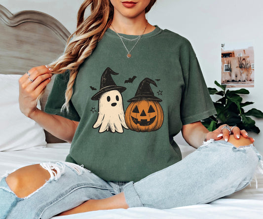 Pumpkin Ghost Shirt, Comfort Colors Halloween , Spooky Season