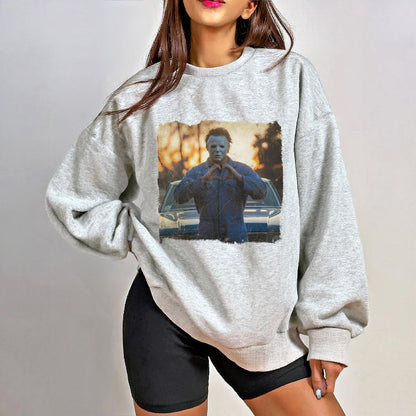 Michael Myers Heart Hands Sweater, Horror Movie Halloween ,