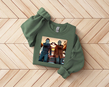 Horror Movie Characters Sweatshirt, 90s Scary Movie Shirt,
