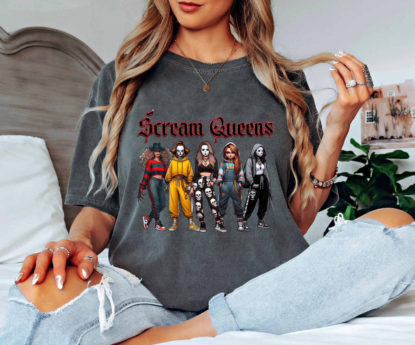 Female Horror Icons Halloween Shirt Comfort Colors® | Girl