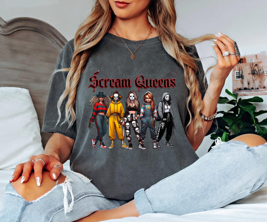 Female Horror Icons Halloween Shirt Comfort Colors® | Girl