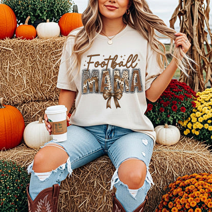 Football Mama Shirt, Cute Fall Football Mom , Game Day Comfort