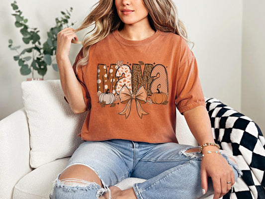 Mama Pumpkin Shirt Fall | Cute Autumn Shirt for Moms |