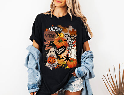 Retro Halloween Shirt Vintage Graphics | Spooky Season Aesthetic