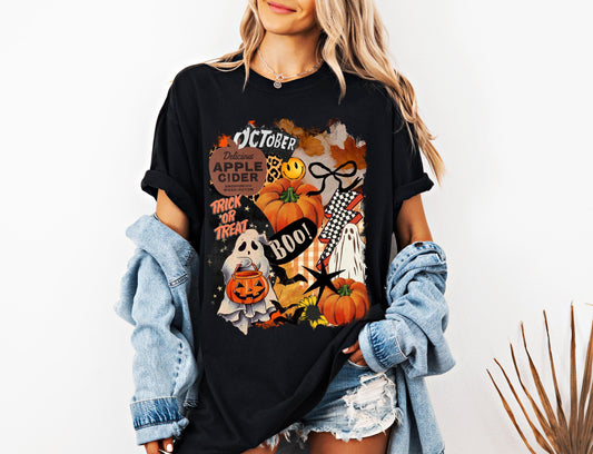 Retro Halloween Shirt Vintage Graphics | Spooky Season Aesthetic