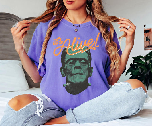 You Make Me Feel Alive Frankenstein Shirt, Its Alive, Halloween