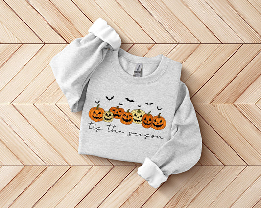 Tis The Season Pumpkin Sweater | Halloween Fall Cozy Pullover |