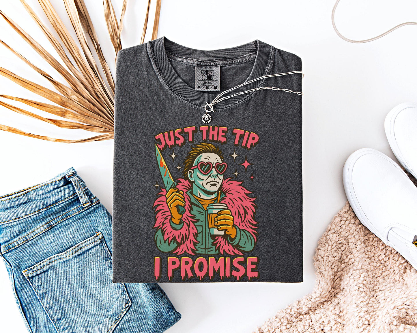 Michael Myers Just the Tip Graphic Comfort Colors Shirt with