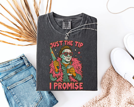 Michael Myers Just the Tip Graphic Comfort Colors Shirt with