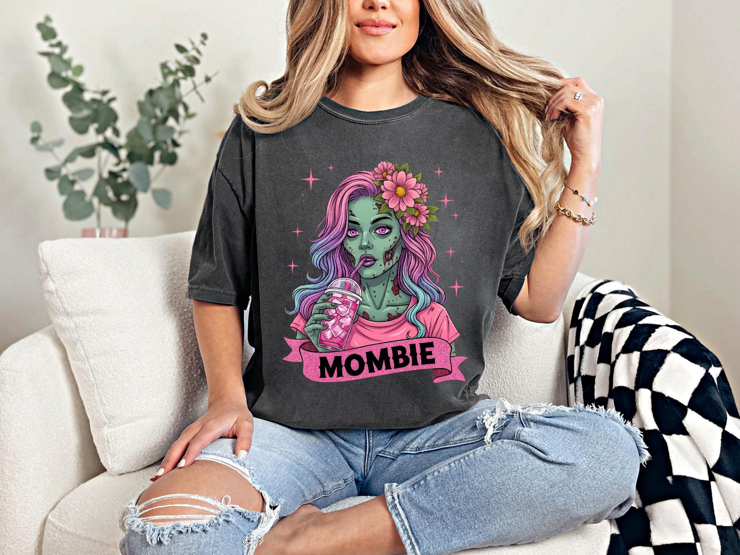 Mombie Halloween Shirt, Funny Zombie Mom , Spooky Season Comfort