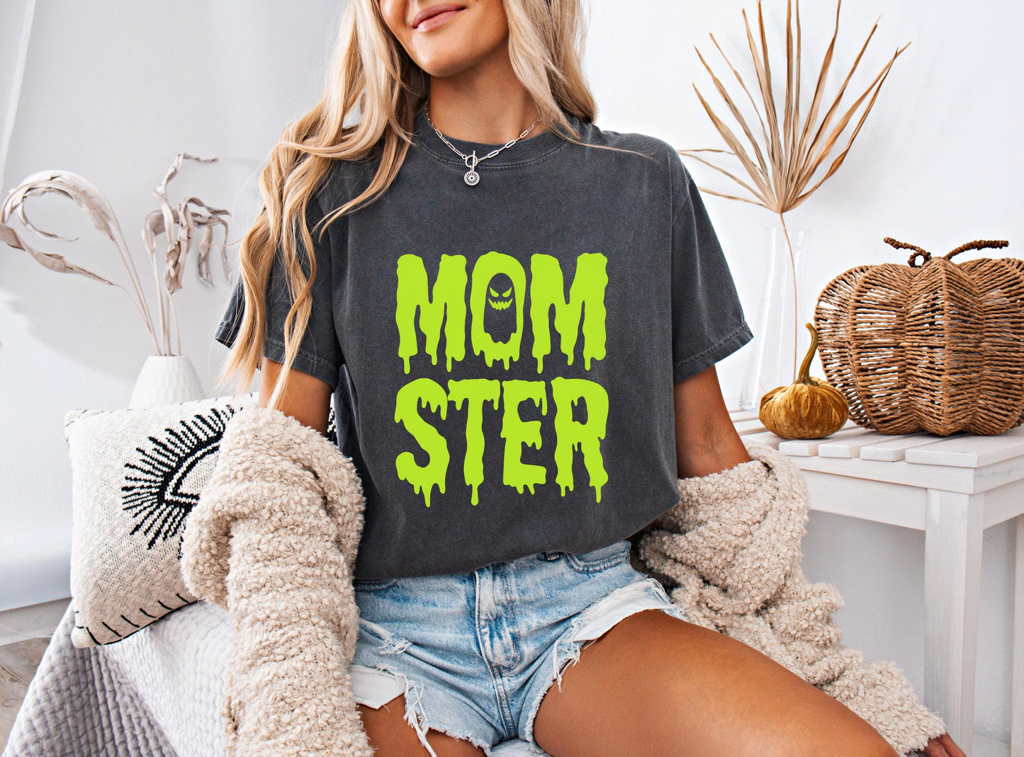 Momster Shirt, Funny Halloween Mom , Spooky Season Comfort
