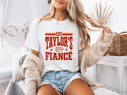 Go Taylor’s Fiance Comfort Colors Shirt, Go Taylor’s Boyfriend