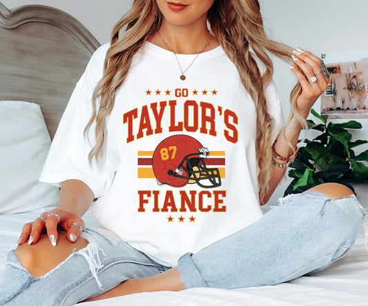 Go Taylor’s Fiancé Shirt, Funny Football Game Day , Kelce 87