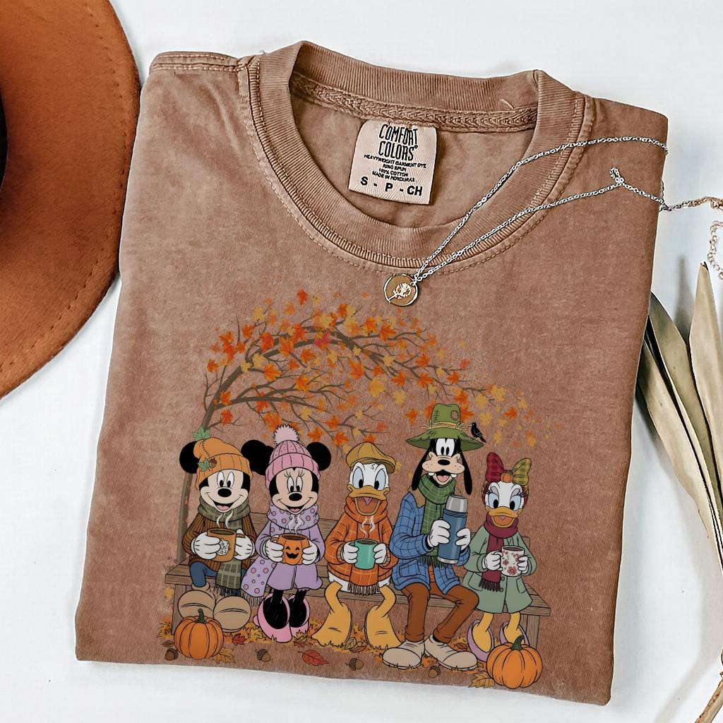 Disney Fall Coffee Shirt, Comfort Colors Autumn , Cute Disney