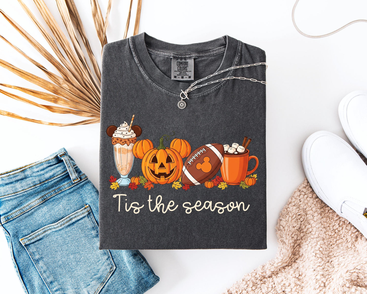 Tis the Season Fall Shirt, Pumpkin Spice Disney Coffee , Cute