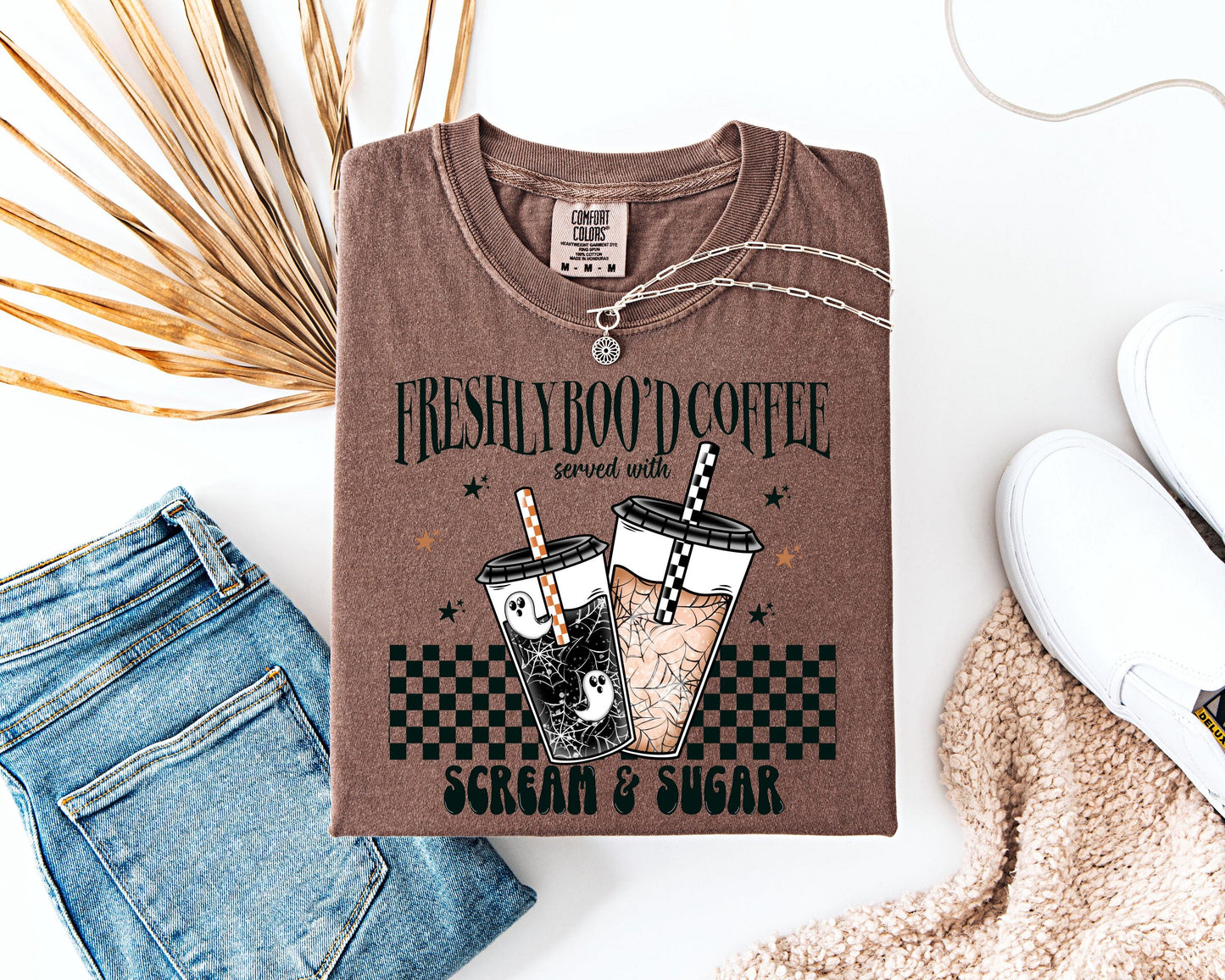 Comfort Colors® Freshly Boo'd Coffee , Funny Halloween Barista