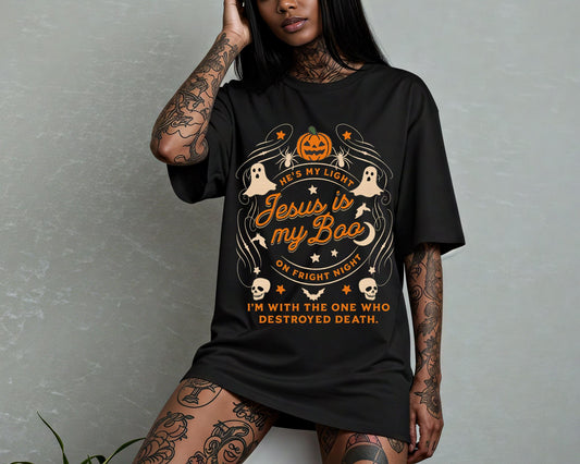 Jesus Is My Boo Shirt, He Is My Light Christian Halloween ,