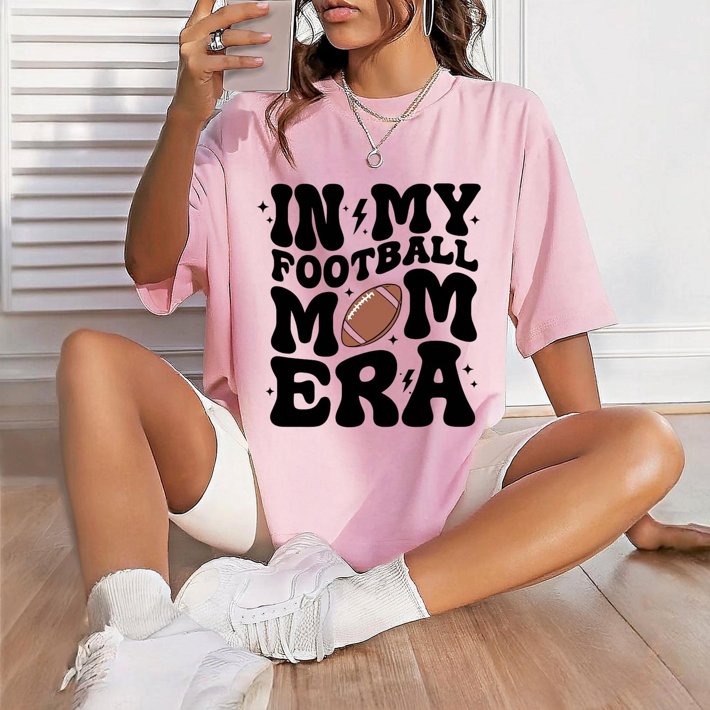 In My Football Mom Era Shirt, Cute Game Day Graphic , Football