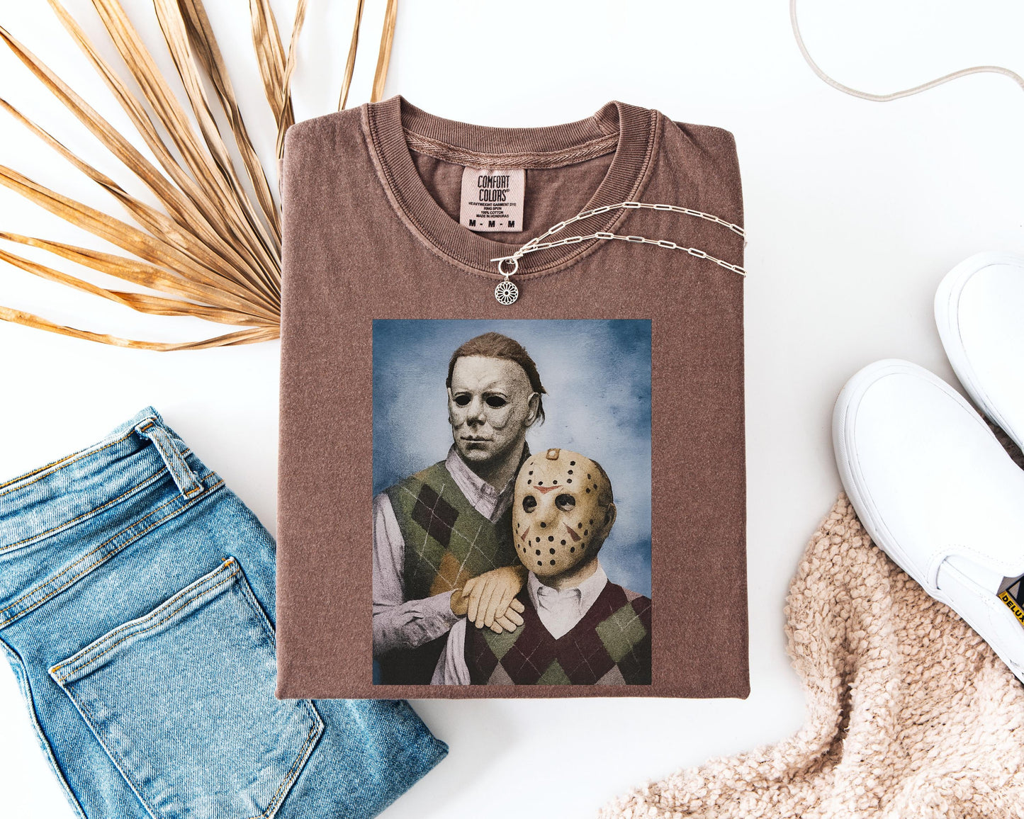 Michael Myers and Jason Shirt, Retro Horror Movie Icons , Funny
