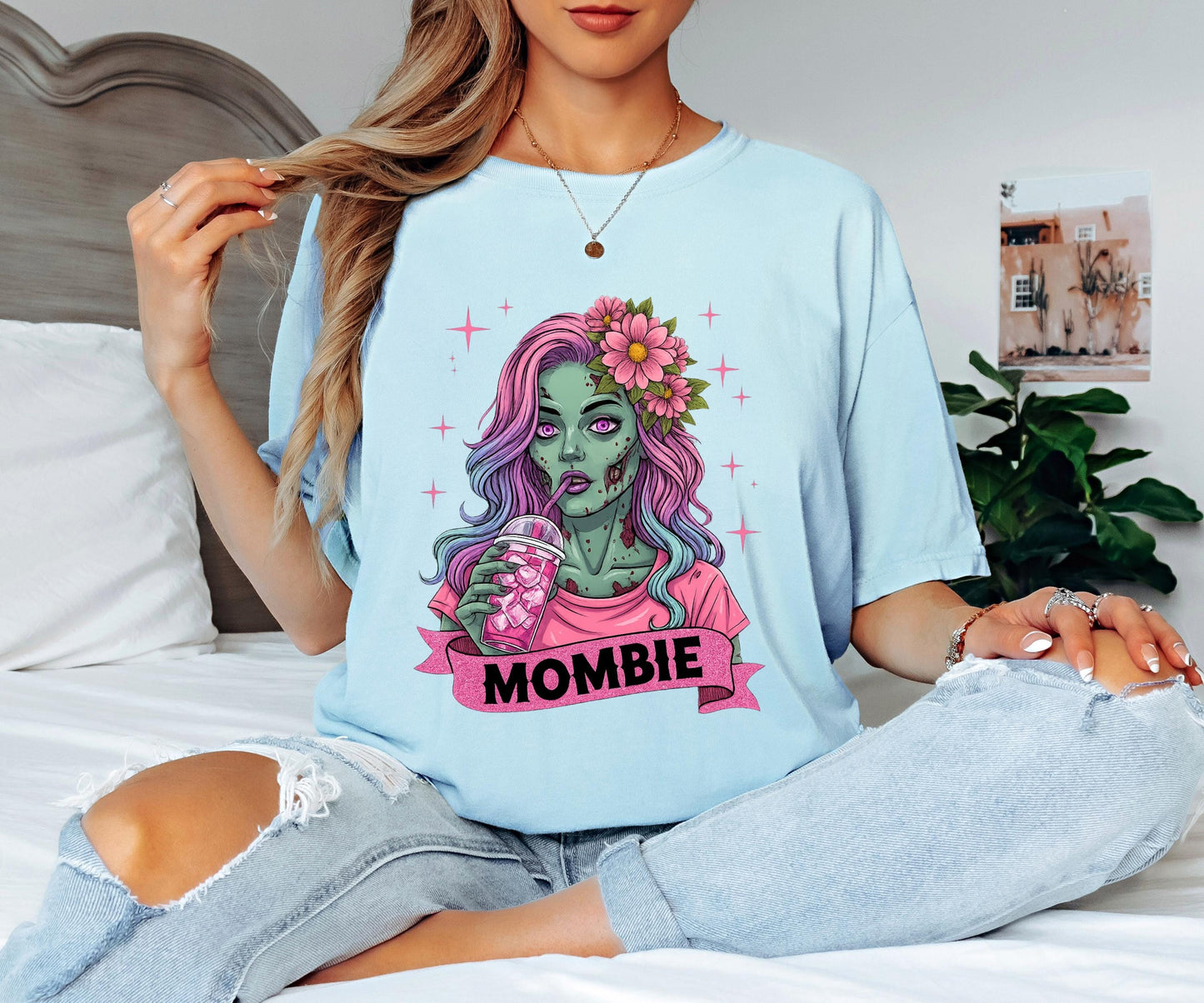 Mombie Halloween Shirt, Funny Zombie Mom , Spooky Season Comfort