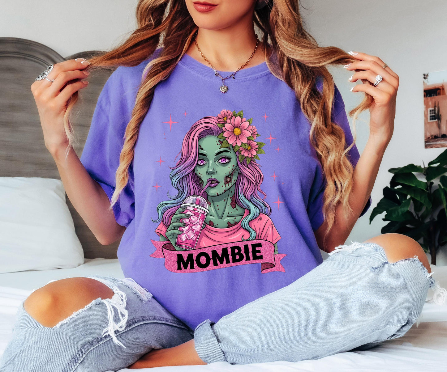 Mombie Halloween Shirt, Funny Zombie Mom , Spooky Season Comfort